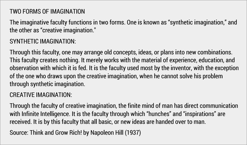 Two forms of imagination, by Napoleon Hill